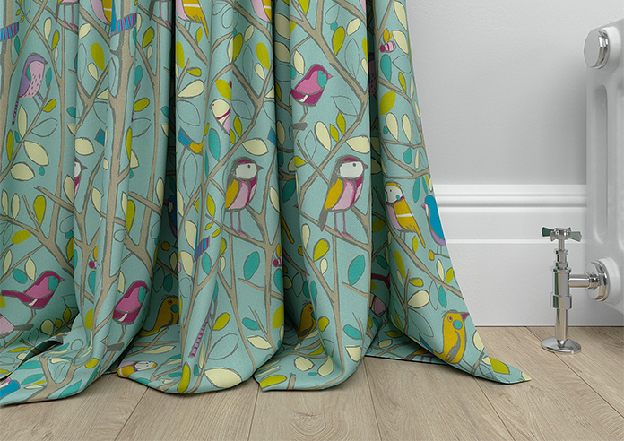 Tweety, Duckegg - Made to Measure Curtains - Image 6